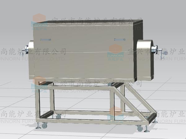 1200℃真空氣氛傾斜旋轉管式爐 1200℃真空氣氛傾斜旋轉管式爐